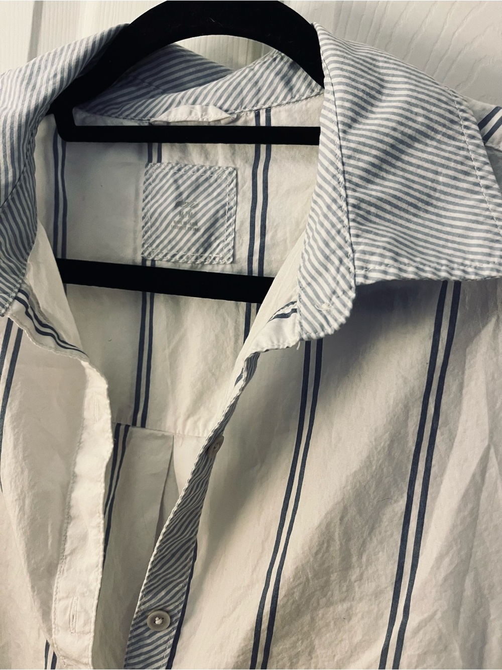 Aerie oversized cropped boyfriend-style shirt - M - Picture 2 of 5